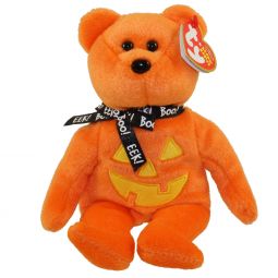 TY Beanie Baby - PUNKIN FACE the Bear w/Yellow Pumpkin Face (Hallmark Gold Crown Excl) (8.5 inch)