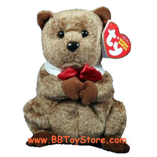 TY Beanie Baby - PUNXSUTAWNEY PHIL 2009 the Groundhog (Chamber of Commerce Exclusive) (5 inch) Rare!