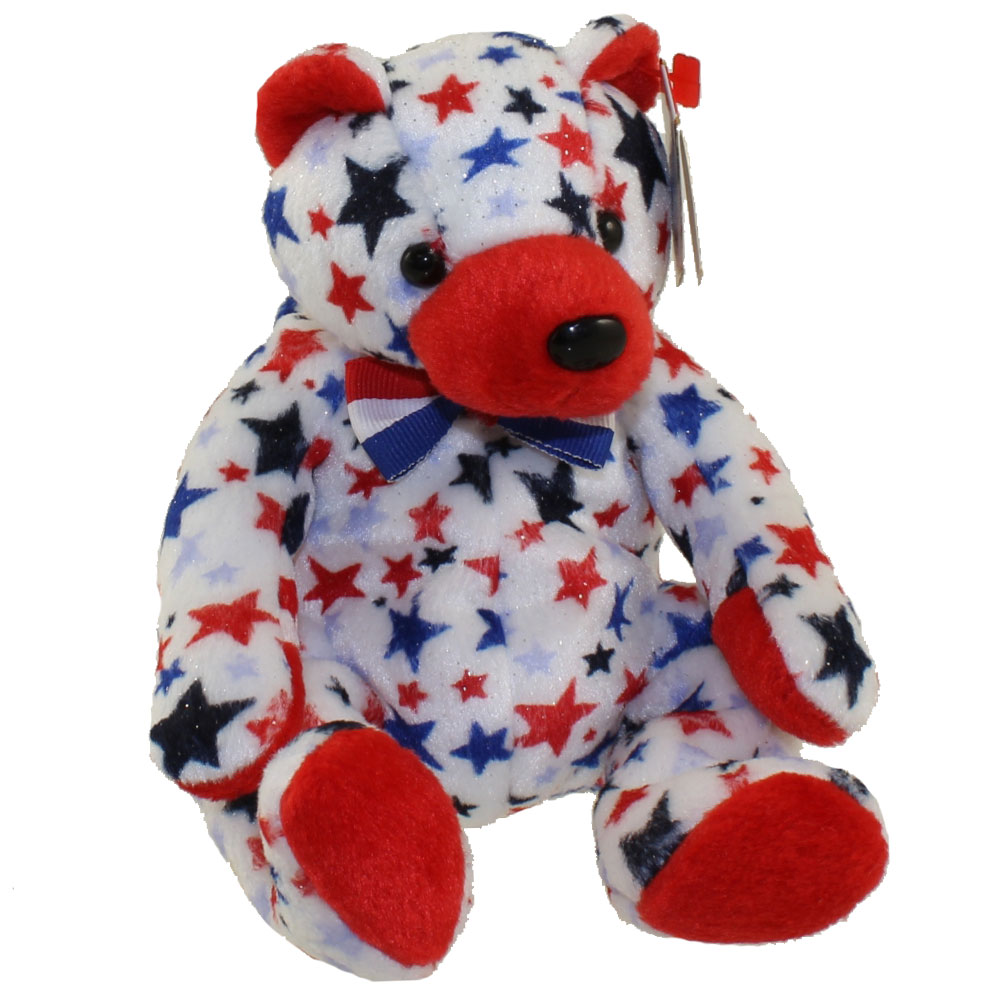 TY Beanie Baby - RED the Bear (7.5 inch)