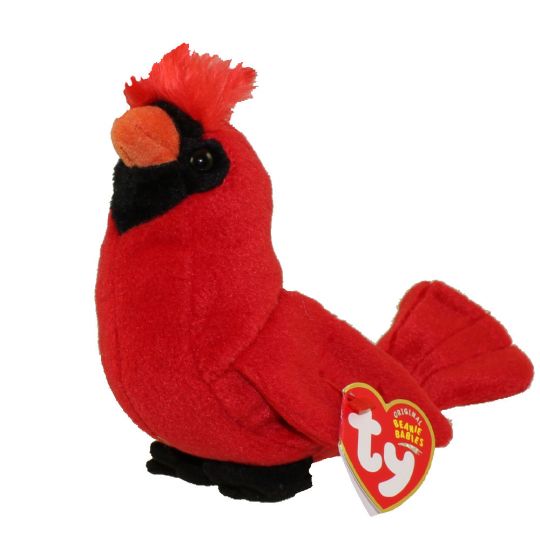 red bird stuffed animal