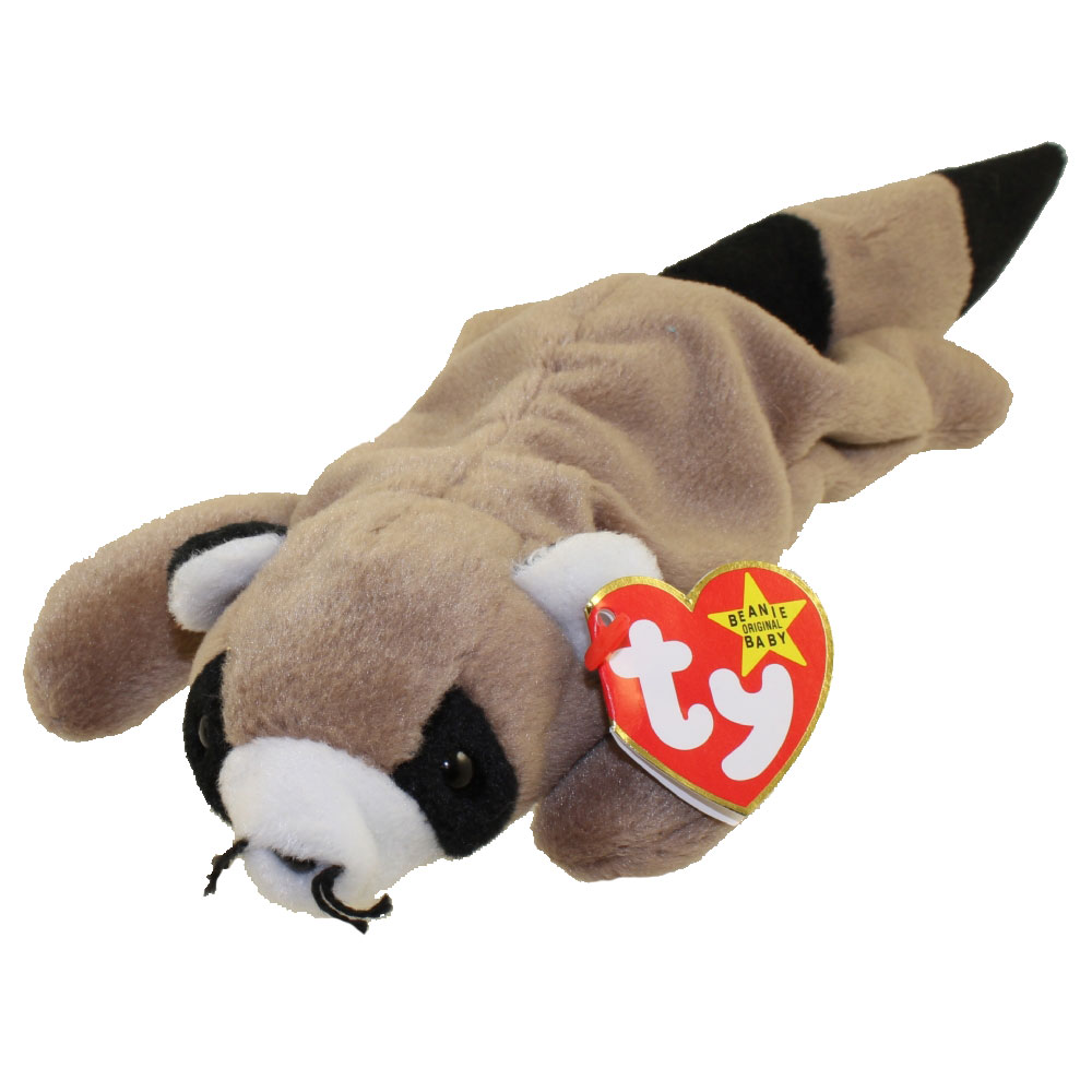 TY Beanie Baby - RINGO the Raccoon (8 