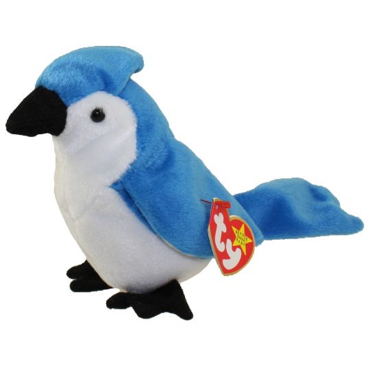 rocket the blue jay beanie baby