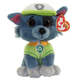 TY Beanie Baby - Paw Patrol - ROCKY Grey Dog (6 inch)