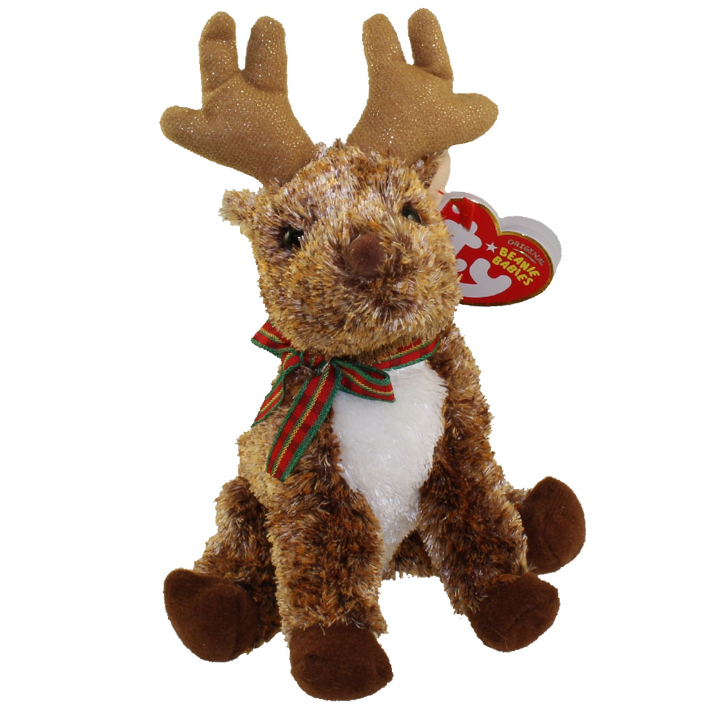 TY Beanie Baby ROOFTOP the Reindeer (7 inch): BBToyStore.com - Toys, Plush, Trading Cards, Action Figures & Games online retail store shop sale