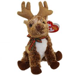 TY Beanie Baby - ROOFTOP the Reindeer (7 inch)