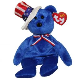 TY Beanie Baby - SAM the Bear (Blue Version) (9 inch)
