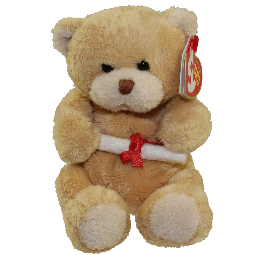 TY Beanie Baby - SCHOLAR the Graduation Bear (No Hat Version) (6 inch)