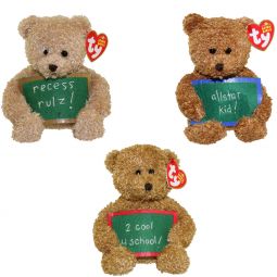 TY Beanie Babies - SCHOOL ROCKS Bears ( Set of 3 ) (6 inch)