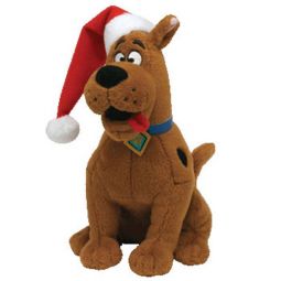 TY Beanie Baby - SCOOBY-DOO the Dog ( Christmas - Santa Hat ) (7 inch) Rare!