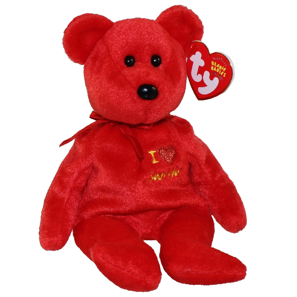 TY Beanie Baby - SEATTLE the Bear (I love Seattle - Show Exclusive) (8.5 inch)