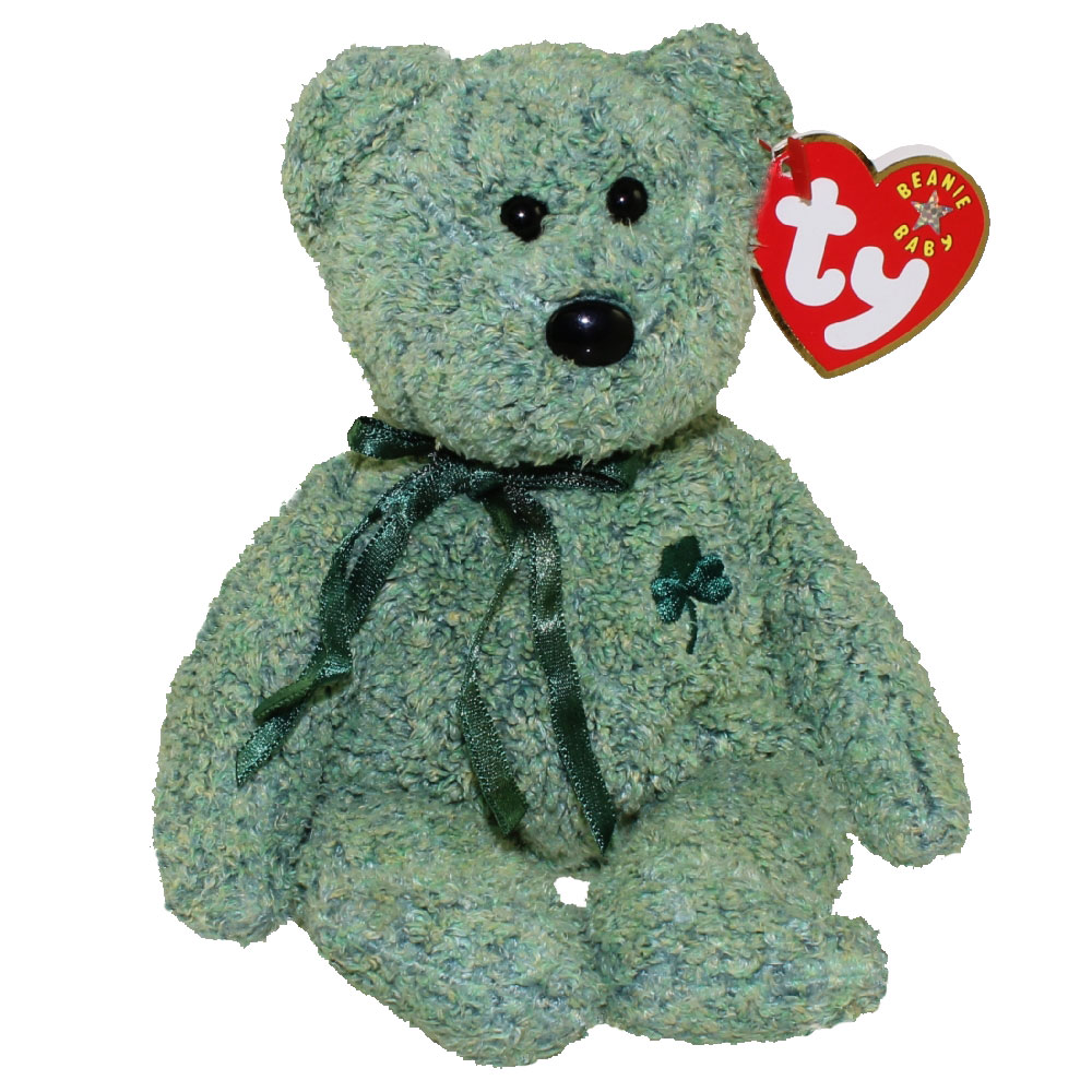 TY Beanie Baby - SHAMROCK the Irish Bear (8 inch 