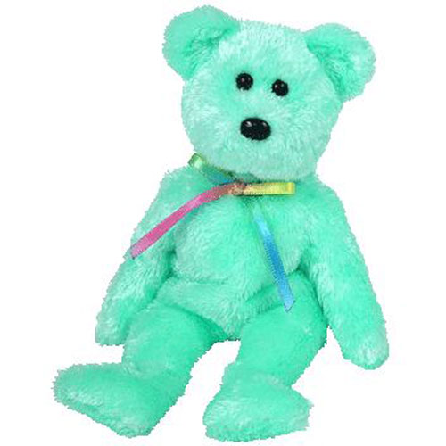 TY Beanie Baby - SHERBET the Bear (Aqua Version) (8.5 inch)
