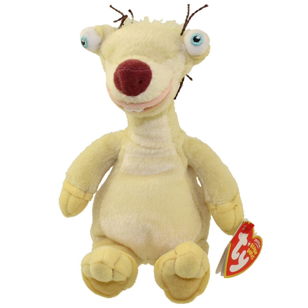 TY Beanie Baby SID the Sloth Ice Age 3 Movie Beanie 8 inch BBToyStore Toys Plush Trading Cards Action Figures Games online retail store shop sale