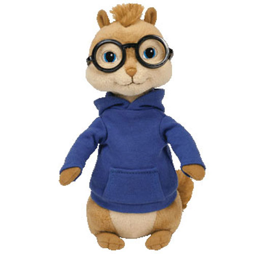 TY Beanie Baby - SIMON the Chipmunk (Alvin & the Chipmunks - Movie) (7 inch)