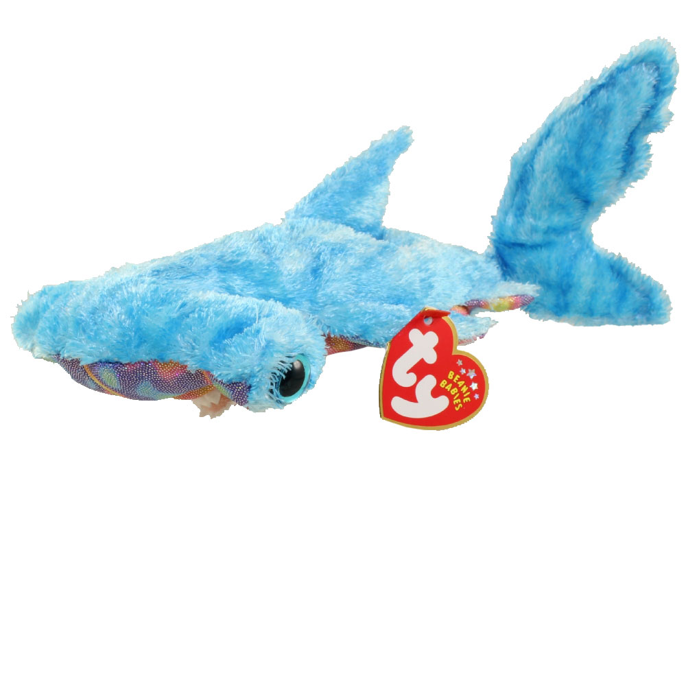 TY Beanie Baby - SLEDGE the Hammerhead Shark (9 inch)