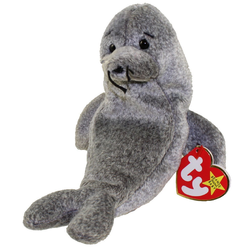 TY Beanie Baby - SLIPPERY the Seal (7 inch): BBToyStore