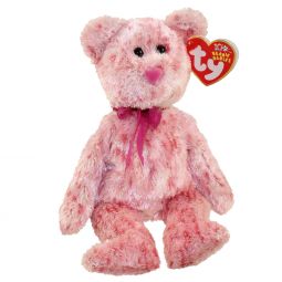 TY Beanie Baby - SMITTEN the Pink Bear ( Pink Heart Nose Version ) (8.5 inch)