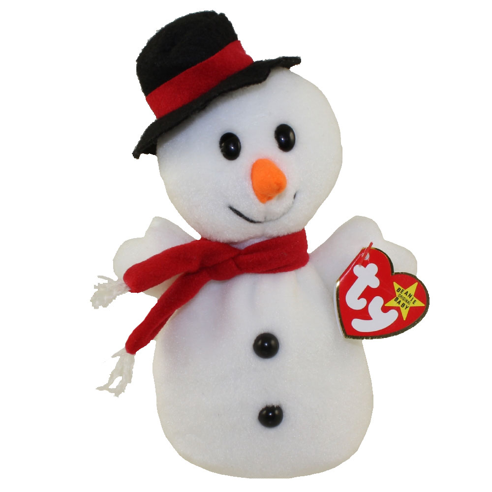 TY Beanie Baby - SNOWBALL the Snowman (4th Gen hang tag) (7.5 inch)