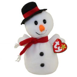 TY Beanie Baby - SNOWBALL the Snowman (4th Gen hang tag) (7.5 inch)