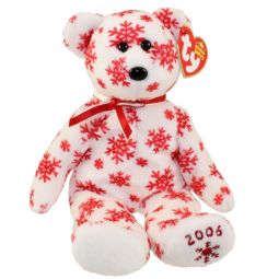 TY Beanie Baby - SNOWBELLES the Bear (White Version) (Hallmark Gold Crown Excl) (9 inch)