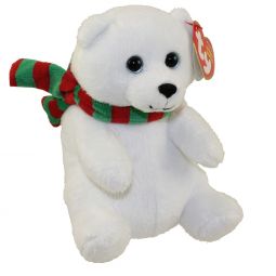 TY Beanie Baby - SNOWDROP the Polar Bear with Scarf (6 inch)