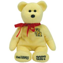 TY Beanie Baby - SOFTBANK HAWKS the Bear ( Club Hawks Japan Exclusive ) (8.5 inch)
