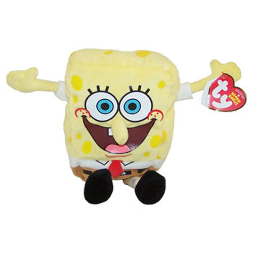 TY Beanie Baby - SPONGEBOB SQUAREPANTS (Screen Printed Face - Best Day Ever) (8.5 inch)