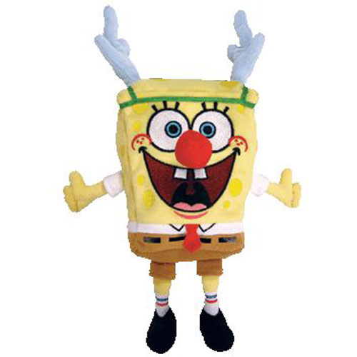 TY Beanie Baby - SPONGEBOB SQUAREPANTS ( SLEIGHRIDE ) (10 inch)