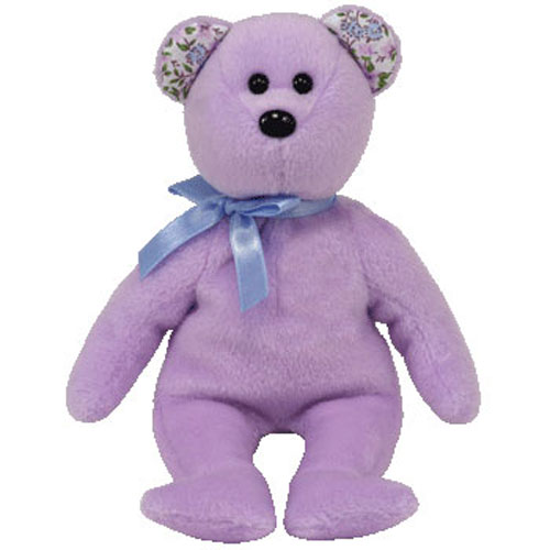 TY Beanie Baby - SPRINGER the Purple Bear (8.5 inch)