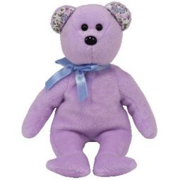 TY Beanie Baby - SPRINGER the Purple Bear (8.5 inch)