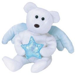 TY Beanie Baby - STAR the Angel Bear (Holding Blue Star - Ideation Exclusive ) (8.5 inch)