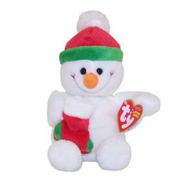 TY Beanie Baby - STOCKINGS the Snowman (7.5 inch)