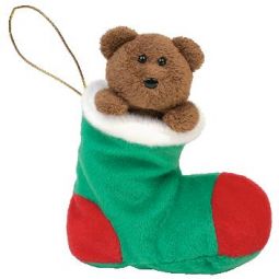 TY Beanie Baby - STOCKINGS the Bear in Stocking (6.5 inch)