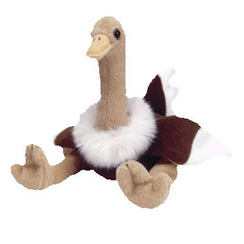 Ty Beanie Baby Stretch The Ostrich Stuffed Bird Plush 1997 MWMT G1 for sale online 