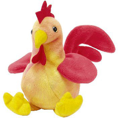 TY Beanie Baby - DOODLE the Rooster  (4th Gen hang tag) (6 inch)