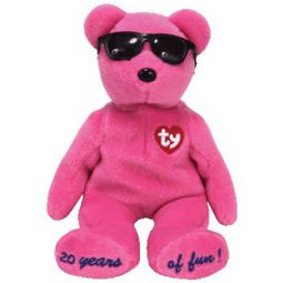 TY Beanie Baby - SUMMERTIME FUN the Bear (PINK - Chigaco Gift Show Excl) (9 inch)
