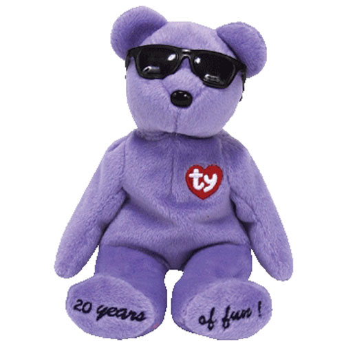 TY Beanie Baby - SUMMERTIME FUN the Bear (PURPLE - Toronto, Canada Gift Show Excl) (9 inch)