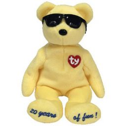 TY Beanie Baby - SUMMERTIME FUN the Bear (YELLOW - Los Angeles Gift Show Excl) (9 inch)