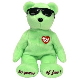 TY Beanie Baby - SUMMERTIME FUN the Bear (GREEN - Atlanta Gift Show Excl) (9 inch)