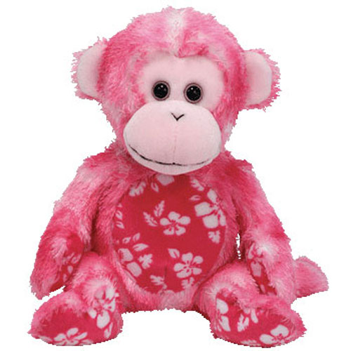 TY Beanie Baby - SUNSET the Pink Monkey (7.5 inch)