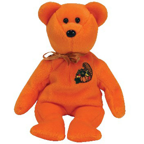 TY Beanie Baby - THANKFUL the Bear (Internet Exclusive) (8.5 inch