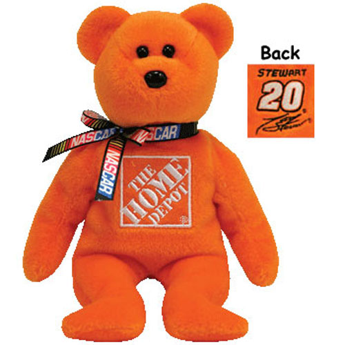Ty Beanie Baby Tony Stewart 20 The Nascar Bear 8 5 Inch Bbtoystore Com Toys Plush Trading Cards Action Figures Games Online Retail Store Shop Sale