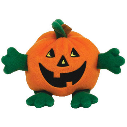 Ty Beanie Baby DOB October 15 2009 for sale online Tricks The Pumpkin With Arms 4 Inch 