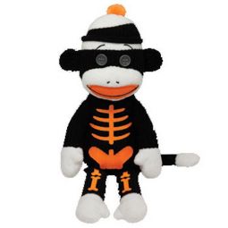 TY Beanie Baby - TRICKS the Skeleton Sock Monkey