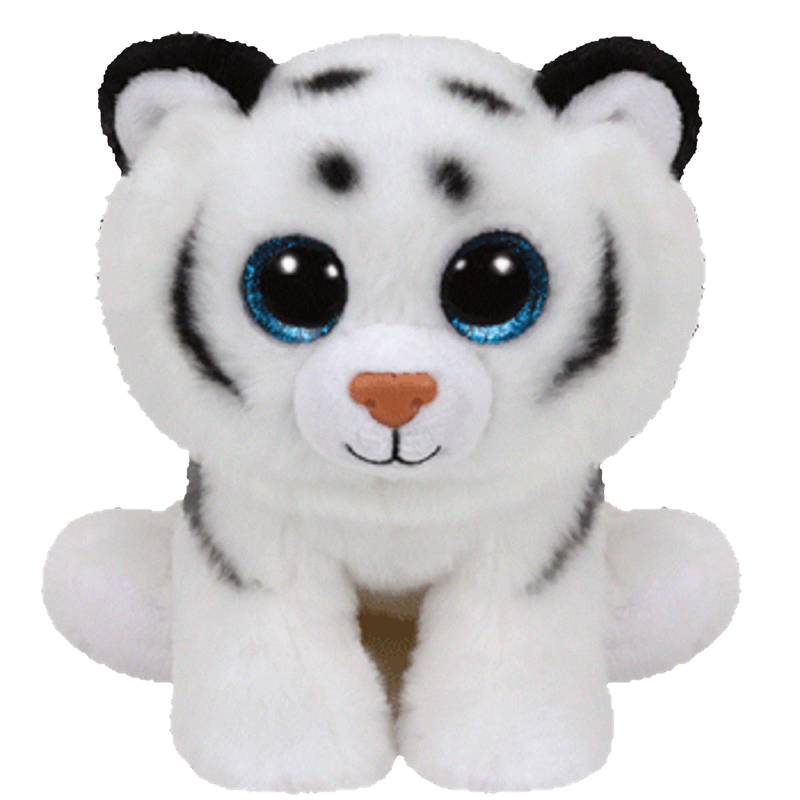TY Beanie Baby - TUNDRA the White Tiger (2015 version) (6 inch)