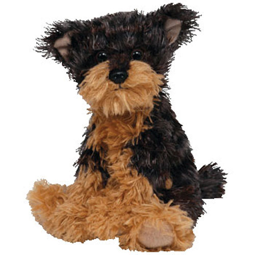 TY Beanie Baby - TYGER the Yorkie Dog (Dark Version - 1st release) RARE!!