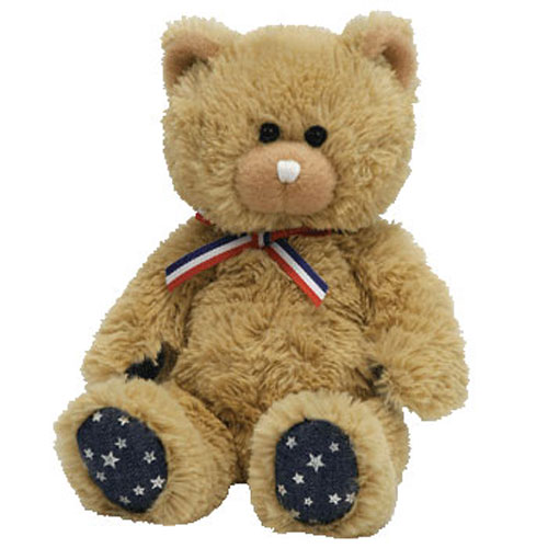 TY Beanie Baby - UNCLE SAM the Bear (Light Brown) (7.5 inch)