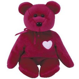 TY Beanie Baby - VALENTINA the Red Bear (8.5 inch)