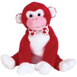 TY Beanie Baby - VALENTINE the Monkey (6 inch)
