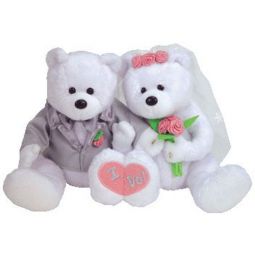 TY Beanie Babies - WE DO the Wedding Bears (set of 2) (8.5 inch)